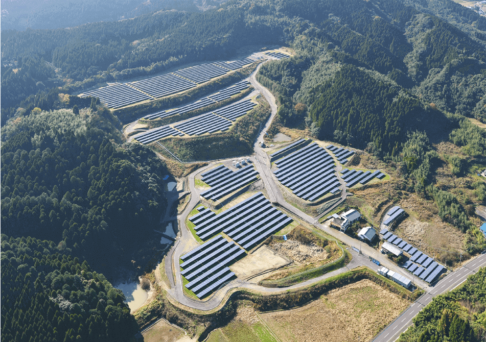 宮崎県国富町向け太陽光メガソーラー発電所（4.3MW）電気工事案件
