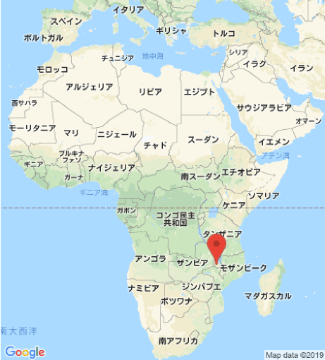 アフリカ大陸の位置